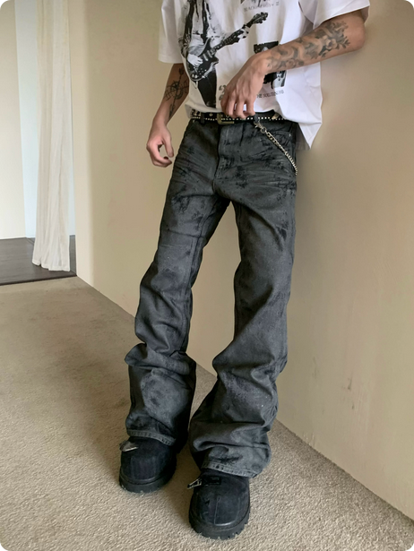 Brushed Flared/Bootcut Denim